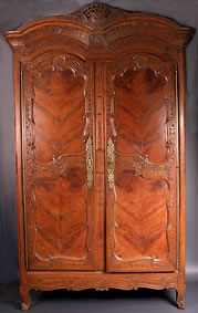 Armoire rennaise signée Croizé datée 1848